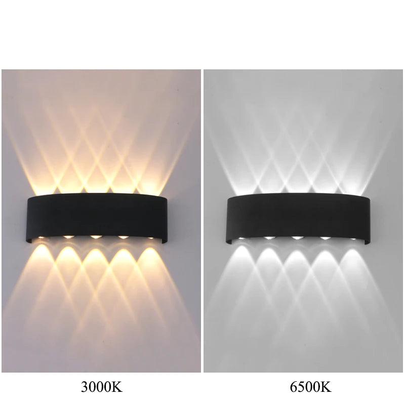 Up Down LED Wall Lamp Waterproof Modern Wall Light for Bedroom Living Room Corridor Balcony Indoor Outdoor Home Decor Lighting