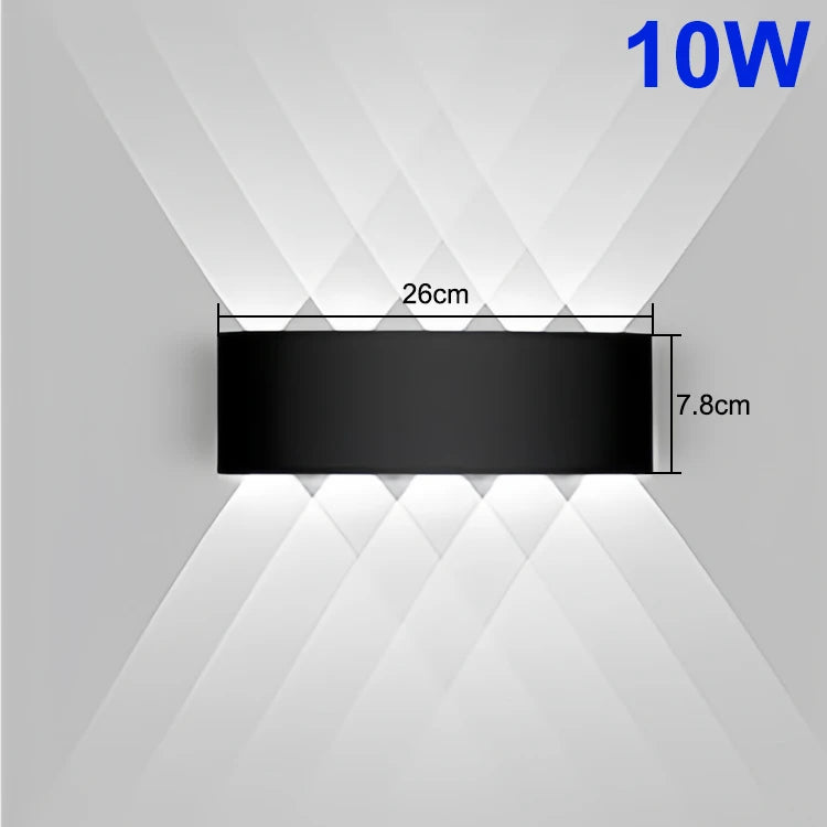 Up Down LED Wall Lamp Waterproof Modern Wall Light for Bedroom Living Room Corridor Balcony Indoor Outdoor Home Decor Lighting