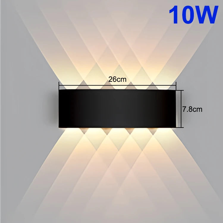 Up Down LED Wall Lamp Waterproof Modern Wall Light for Bedroom Living Room Corridor Balcony Indoor Outdoor Home Decor Lighting